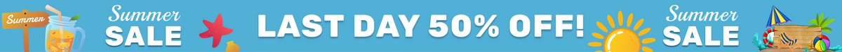 Last day - 50% off summer sale