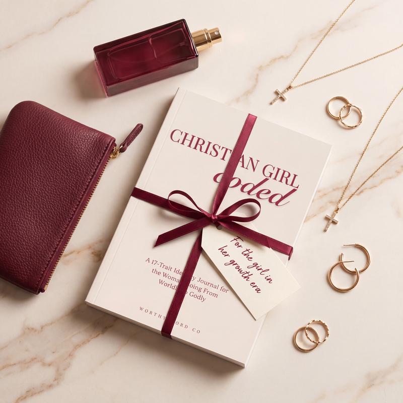 Christian Girl Coded journal wrapped as a gift